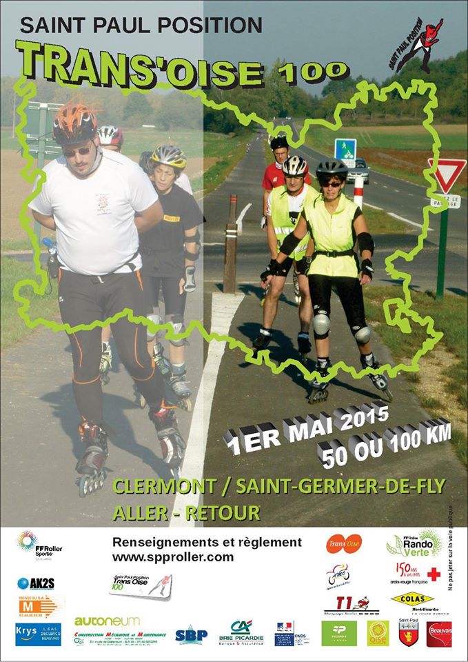 Affiche de la rando Trans'Oise roller 2015